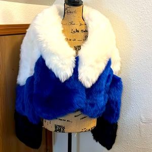 AKIRA Crop Faux Fur Jacket